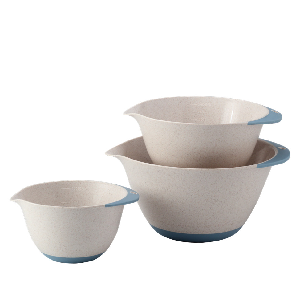3pcs Nesting Plastic Mixing Bowls for Baking — 2