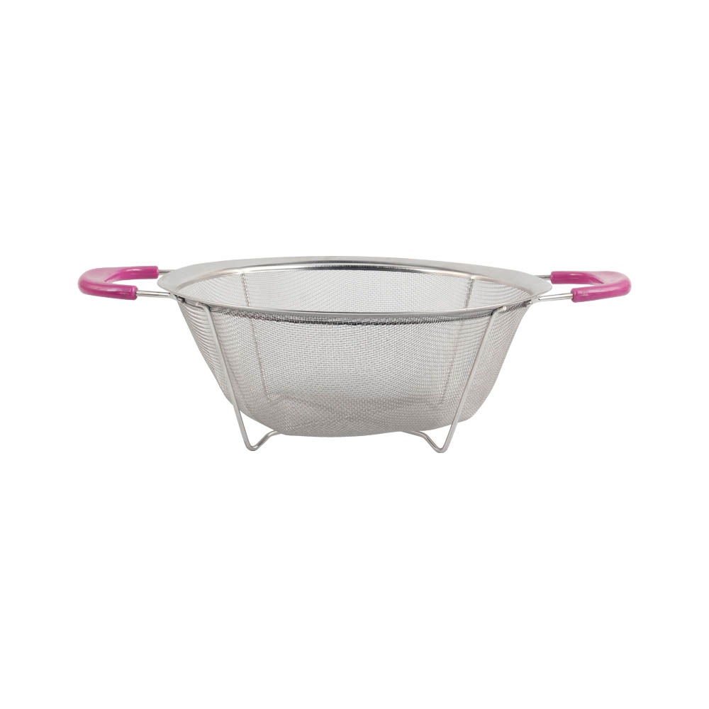Stainless Steel Colander With Plastic Handle — 2