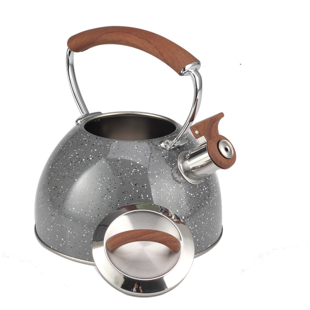 Whistling Tea Kettle With Wooden Handle — 6
