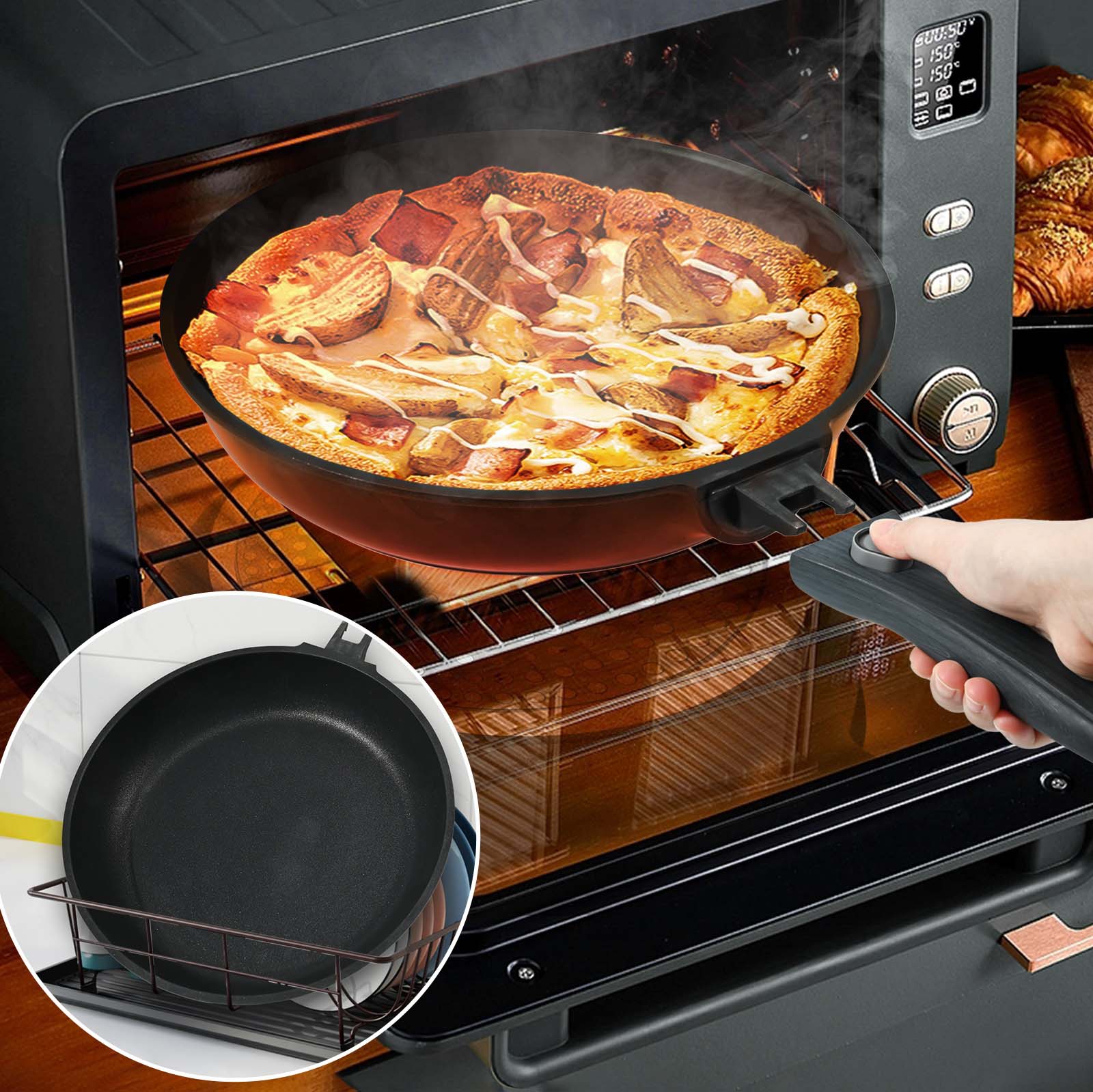 Non-Stick Die-Cast Deep Frying Pan — 3