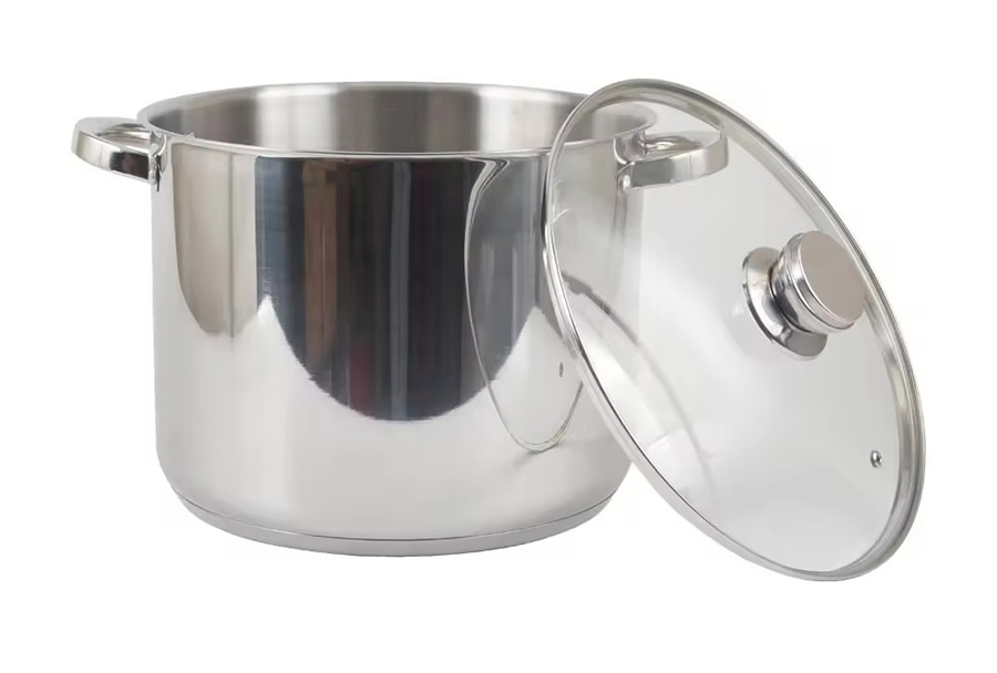 Stock Pot with Glass Lid — 6