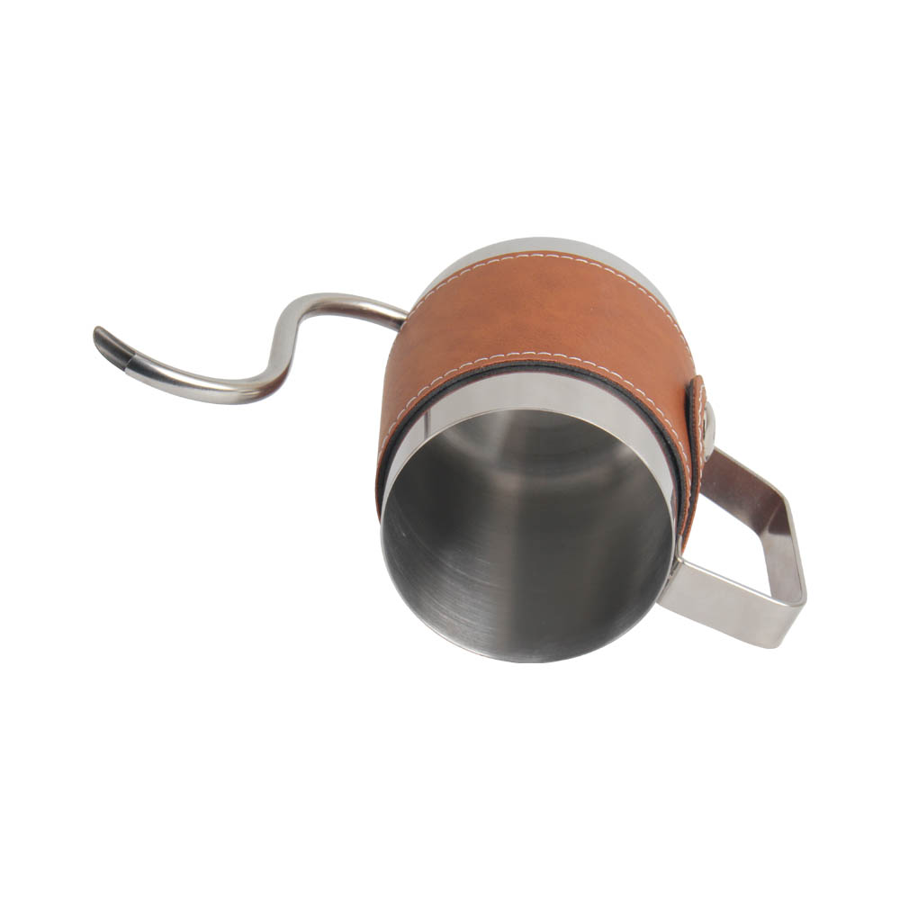 Stainless Steel Kettle With Leather Cover — 8
