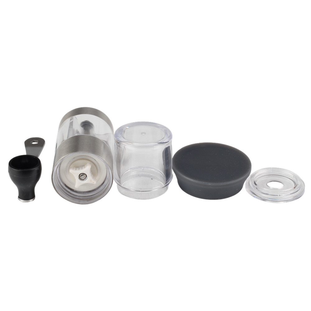 Stainless Steel Manual Coffee Bean Grinder With Silicone Base — product information