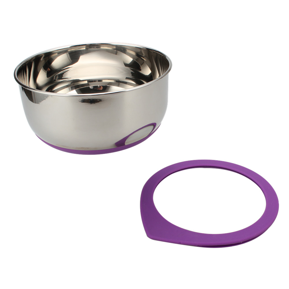 3 Pcs Stainless Steel Mixing Bowl With Nonslip Silicone — 4