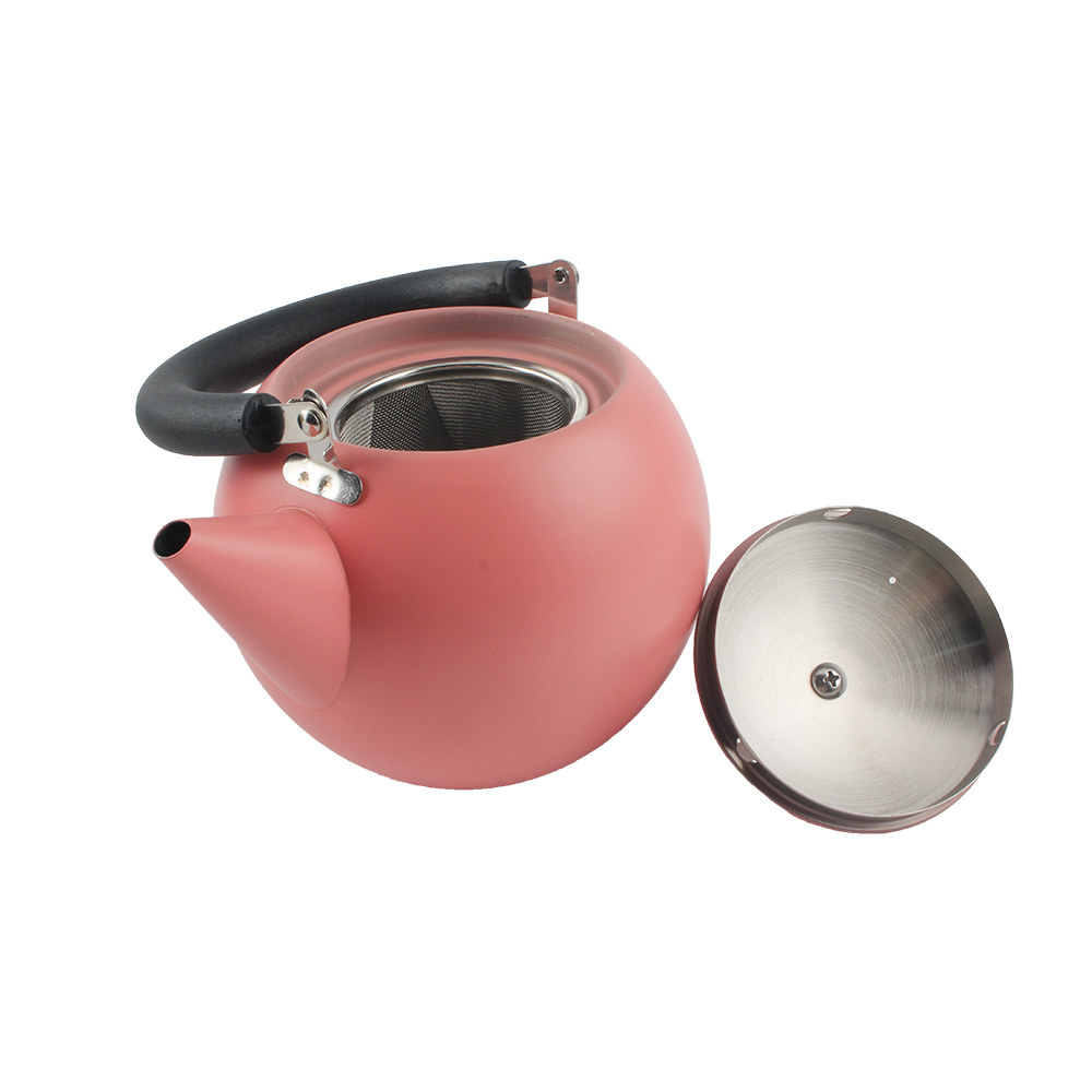 Classic Double Walled Teapot Coffee Pot With Infuser, Tea Kettle With Removable Infuser — 6