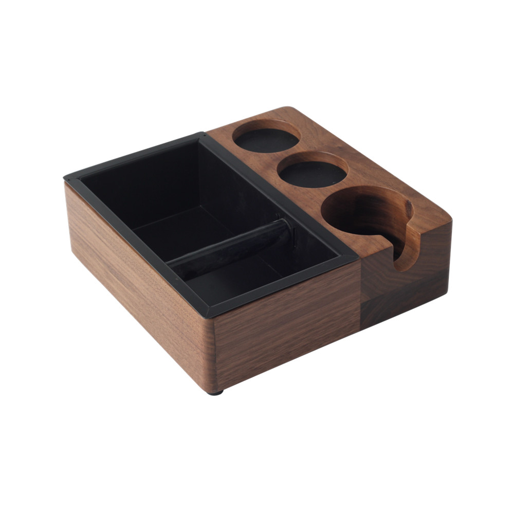 4 In 1 Wooden Knock Box, Portafilter Stand, Coffee Knock Box With Durable Knock Bar — 3