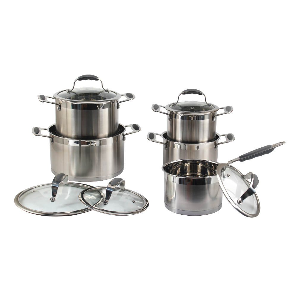 Induction Cookware Set With Glass Lid — 4