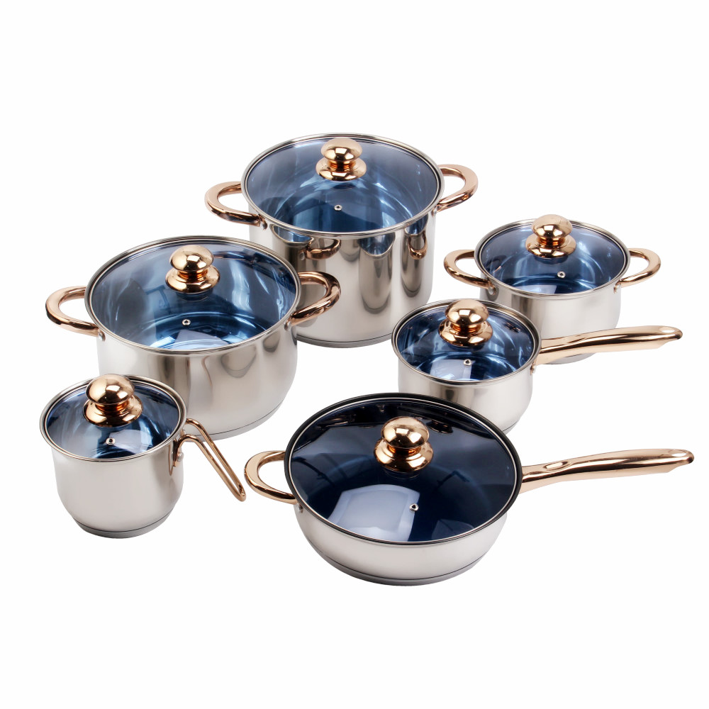 Stainless Steel Cookware Sets 12-Piece — 4