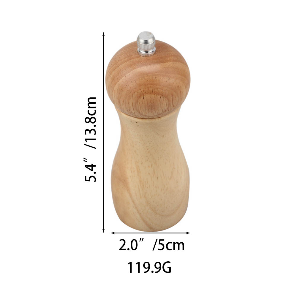 5.4 Inch Refillable Salt & Pepper Mills Adjust for Customized Coarseness — product information