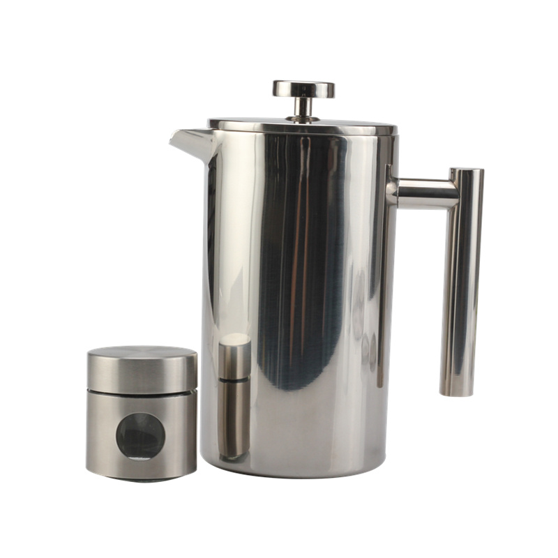 Stainless Steel French Press Coffee Maker with Travel Jar — 4