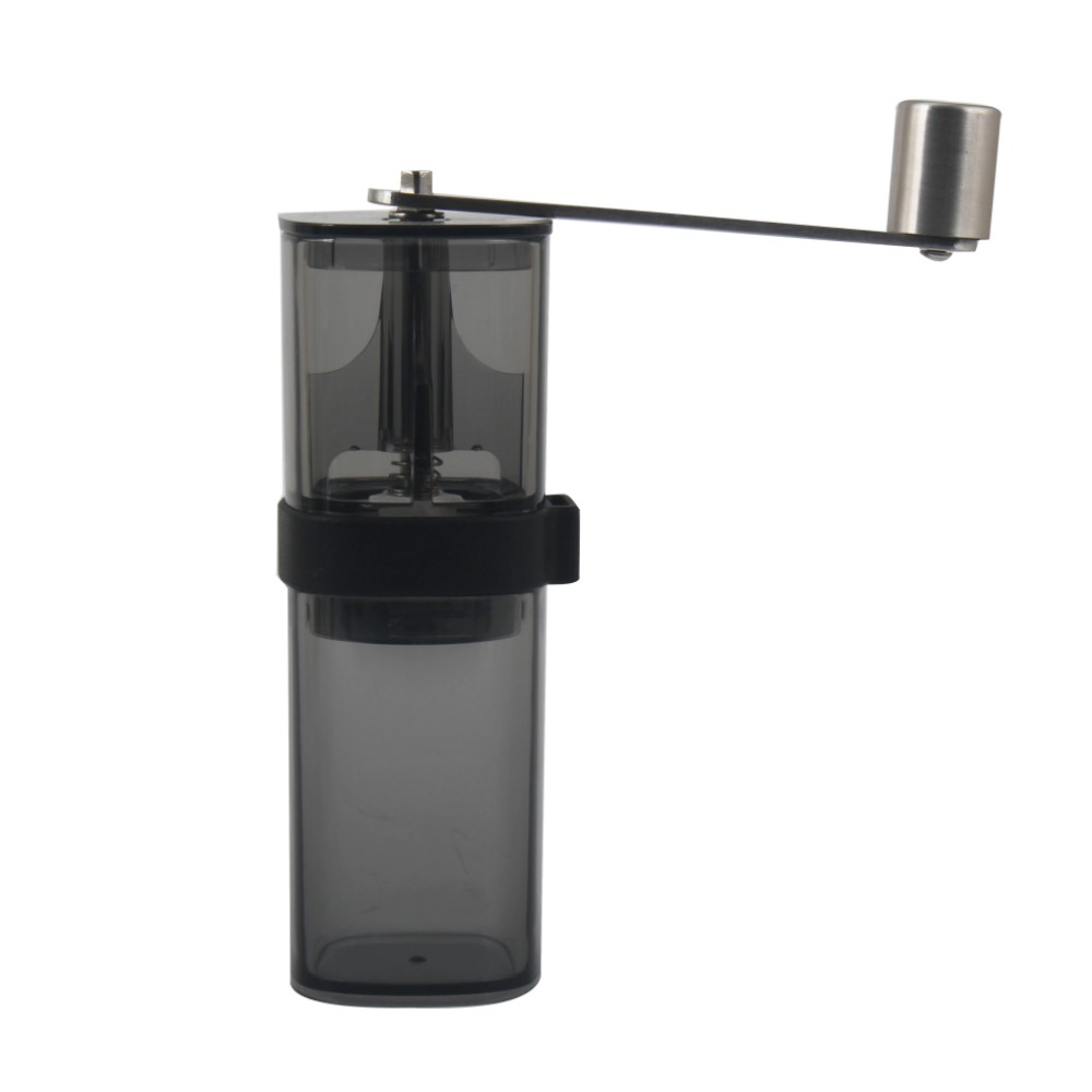 Plastic Clear Body Coffee Bean Grinder — product information