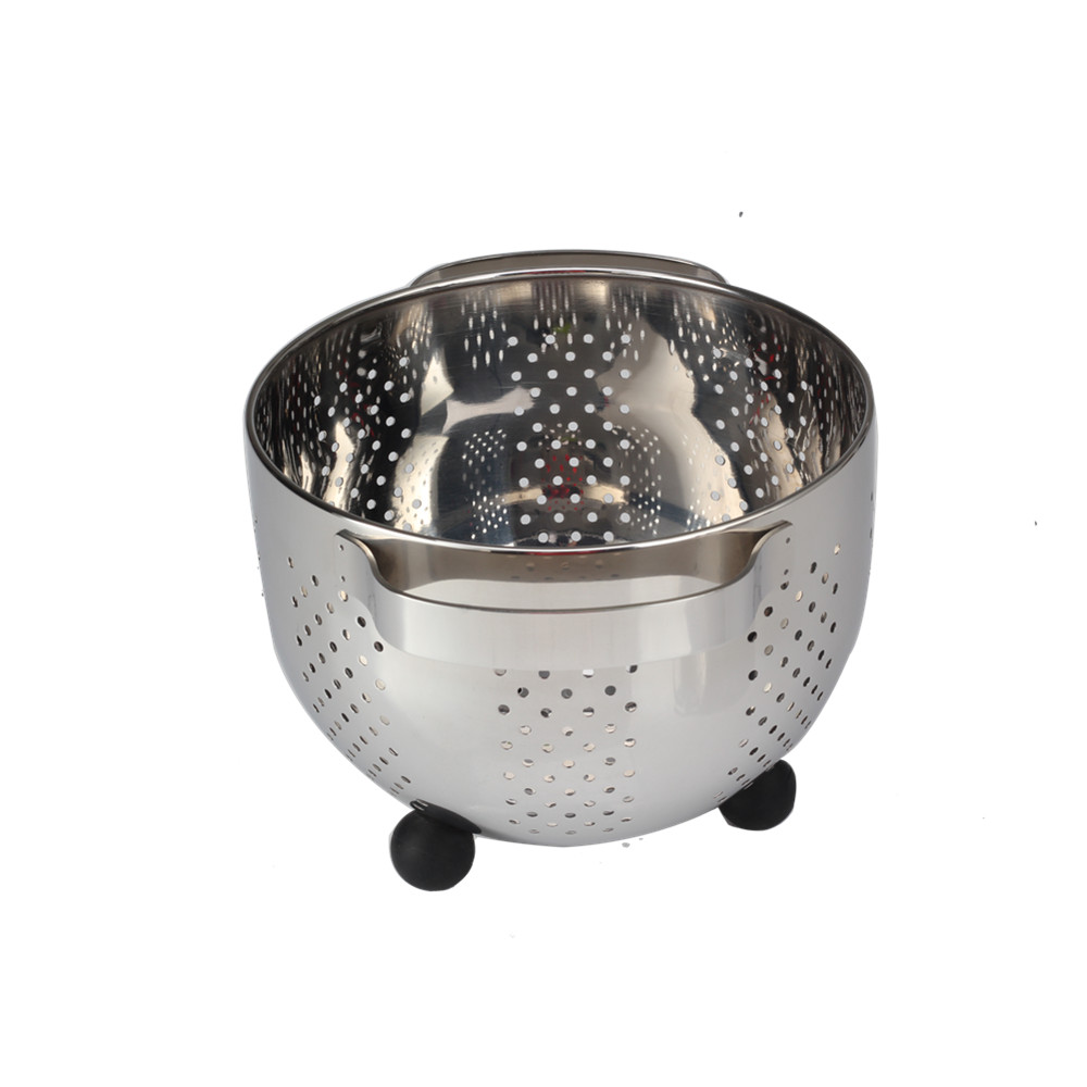 Stainless Steel Colander With Ball Point Feet — 5