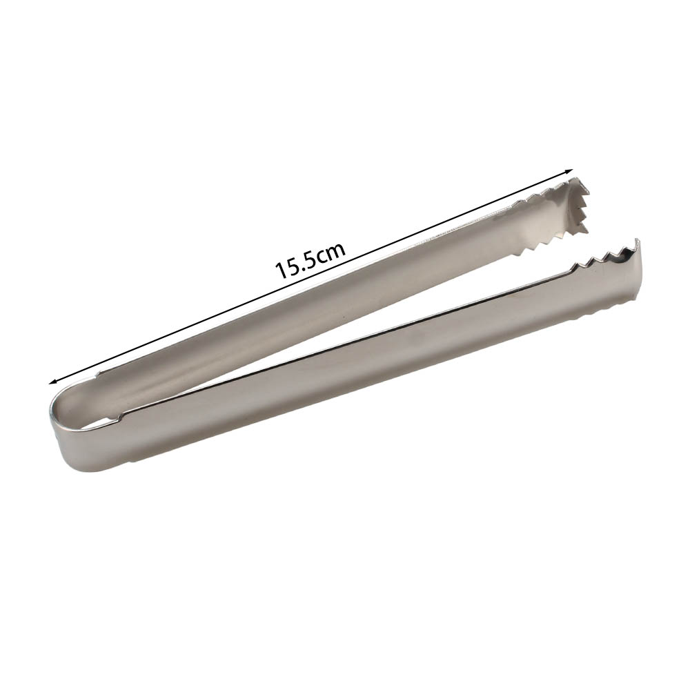 Premium 18/8 Stainless Steel Ice Tongs With Teeth for Ice Sugar Cubes Tea Party Coffee Bar — 3