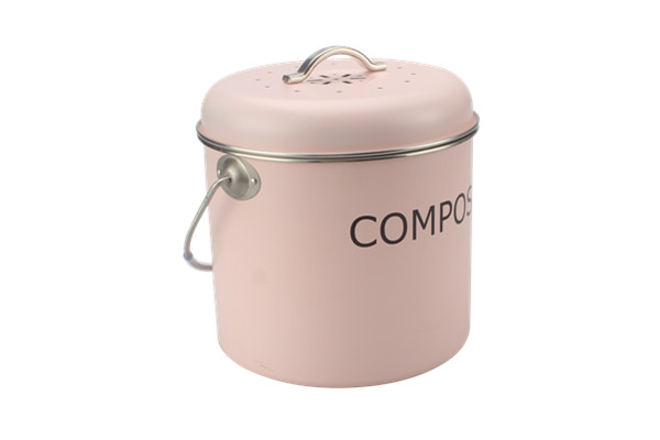 Indoor Multi-Color 0.8 Gallon Stainless Steel Compost Pail — product information
