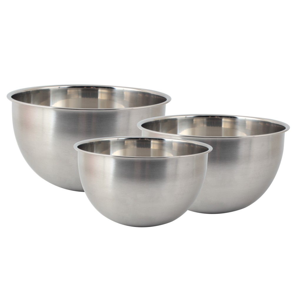 3size Stainless Steel Salad Bowl Set — 5