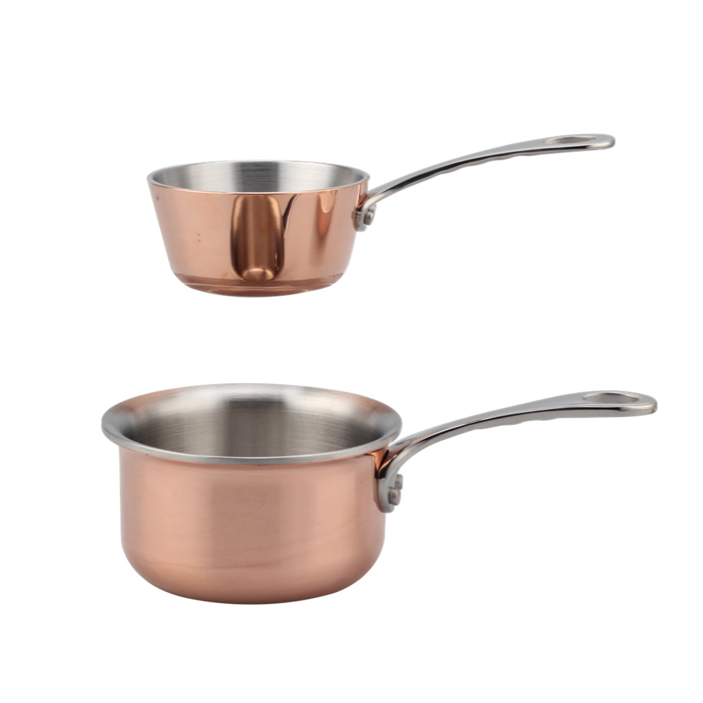 Tri-Ply Stainless Steel Mini Sauce Pan And Pot — 3