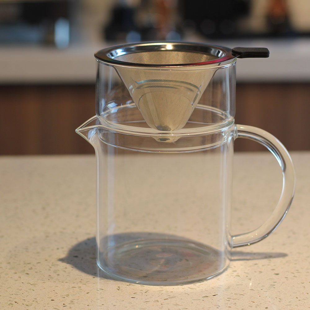 Pour Over Coffee Maker With Reusable Stainless Steel Filter — product information