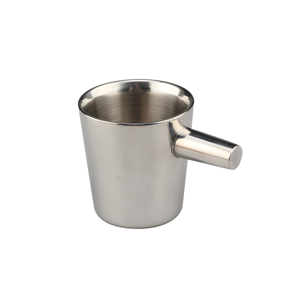 Stainless Steel Double Wall Coffee Mug With Saucer Cup — 2