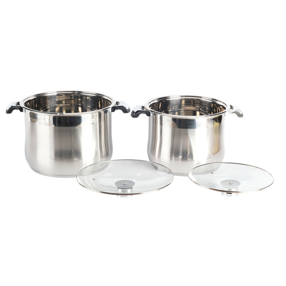 Stainless Steel Stock Pot With Heat Manage Thermometer Knob — 3