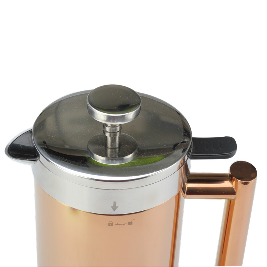 Stainless Steel Manual Coffee Makers for Home, Office Or Camping，Copper — 5