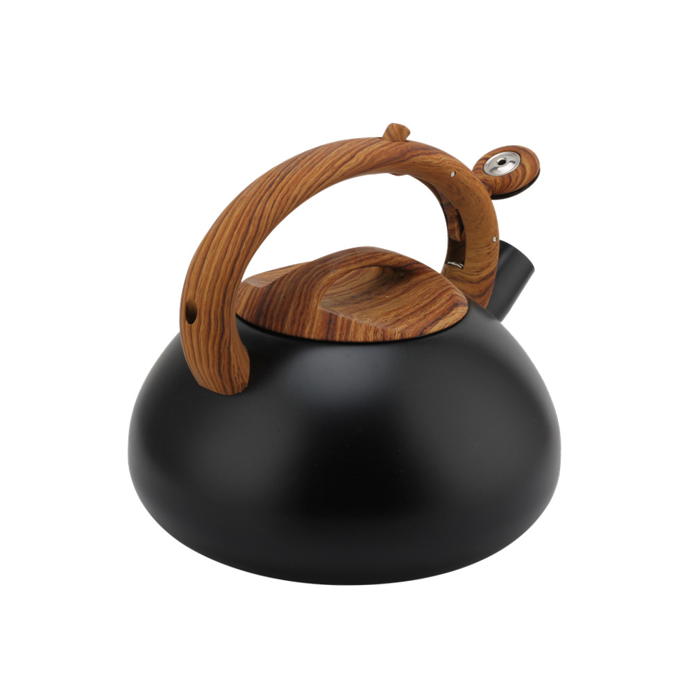 Whistling Teapot With Wooden Handle for Induction And Gas — 3