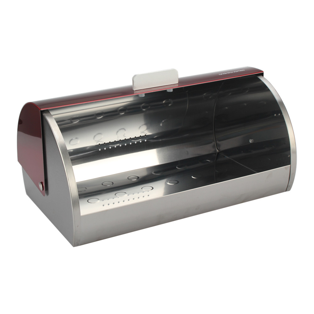 Bread Box Set-Roll Up Cover Bread Storage Container — 5