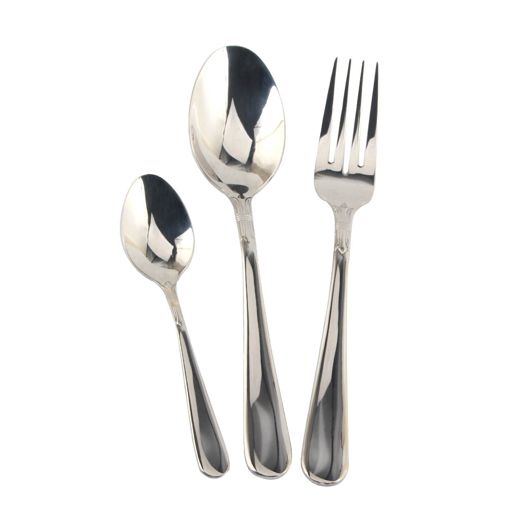 Stainless Steel Mirror Polished Tableware Set for Home Kitchen Restaurant Party,Spoon& fork — 2