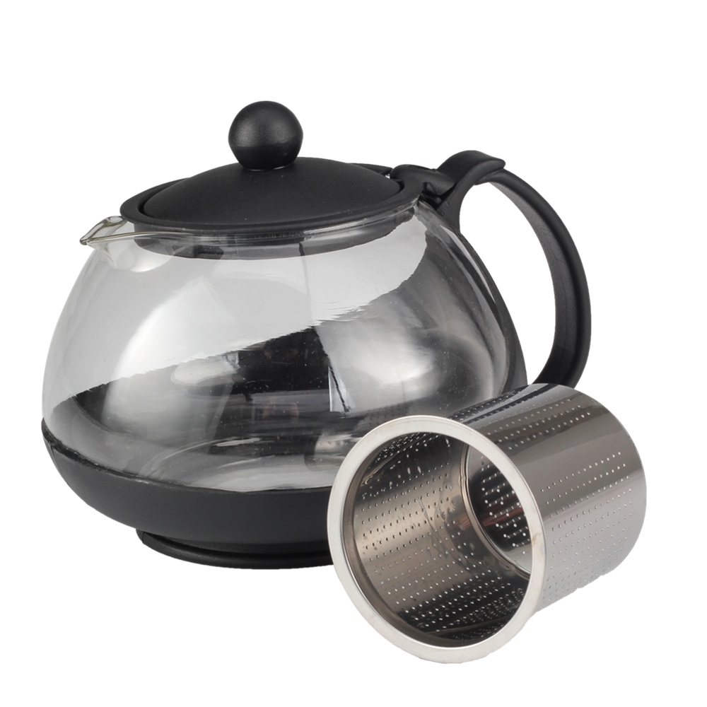 Glass Teapot With Heat Resistant Stainless Steel Infuser Perfect for Tea And Coffee — 4