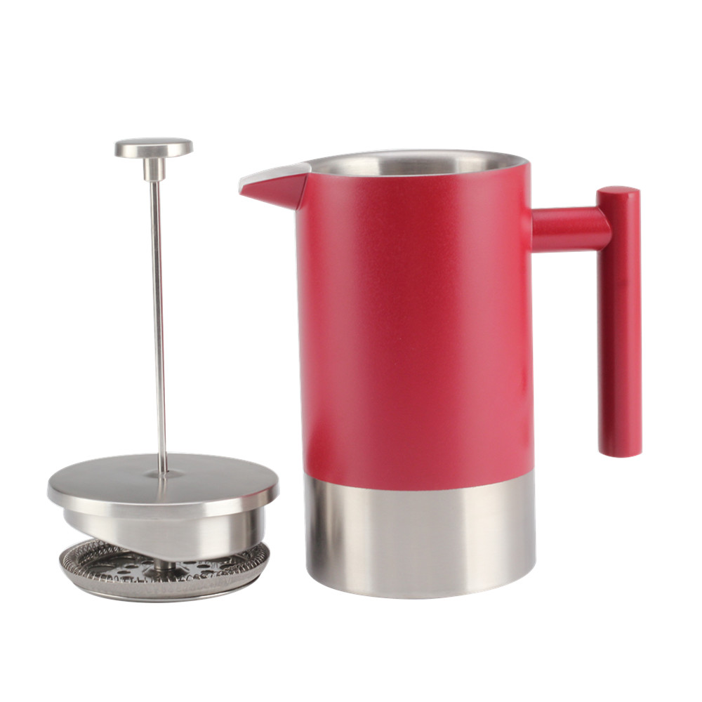 1L Stainless Steel Double Wall Coffee Maker — product information