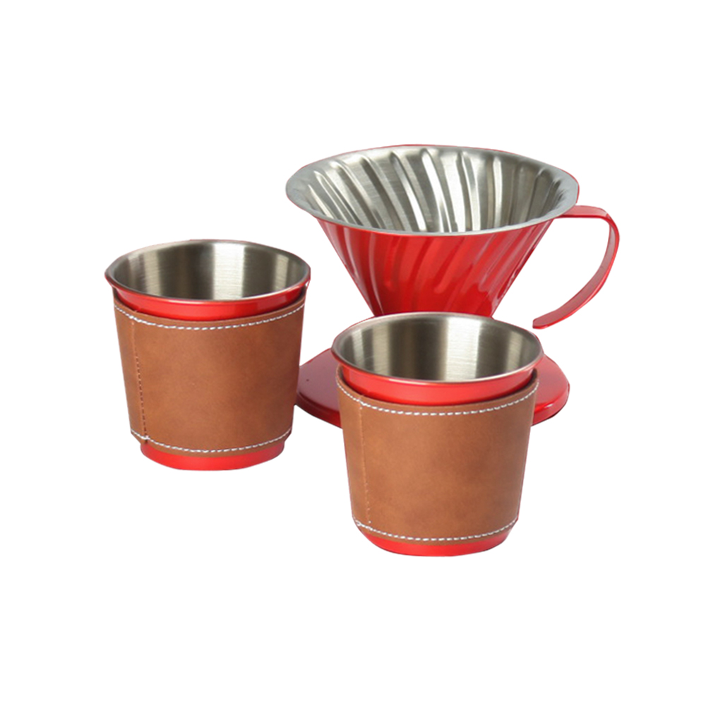 All in One Hand Drip Pour Over Coffee Set, Ideal for Anniversary Birthday Gift — 5