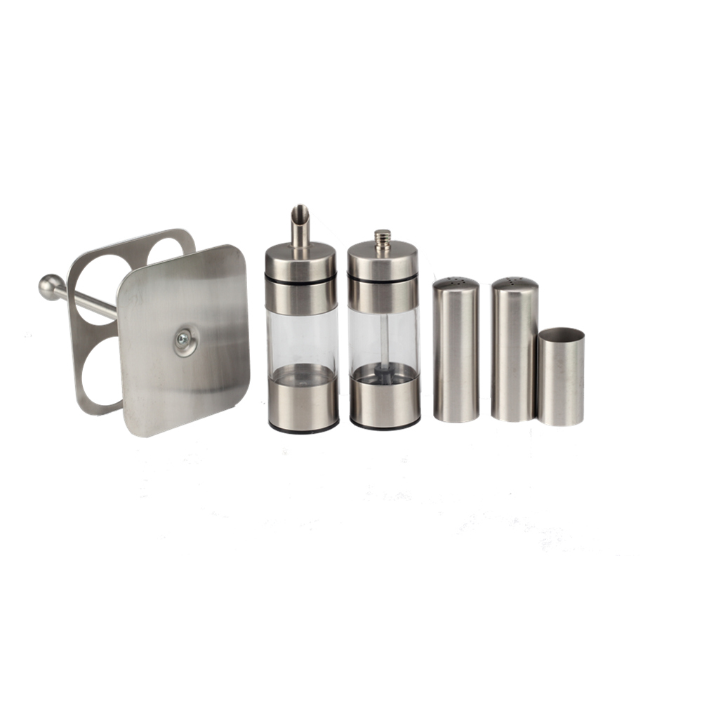 Stainless Steel Salt And Pepper Shakers Set — 3