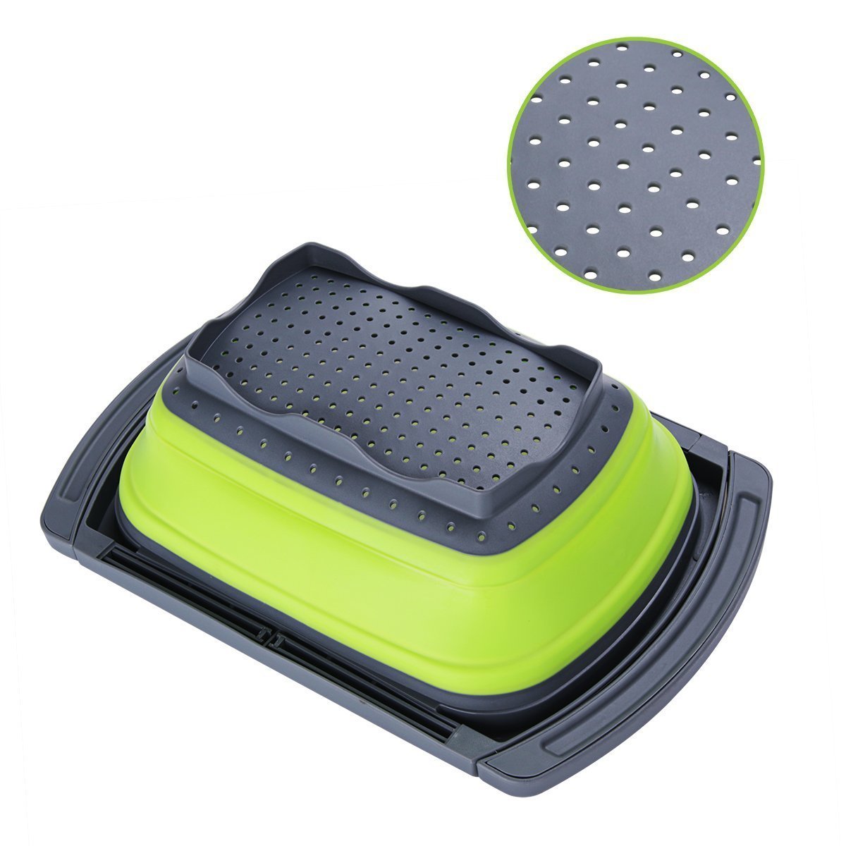 Collapsible Kitchen Colander (Square Shape) — 2