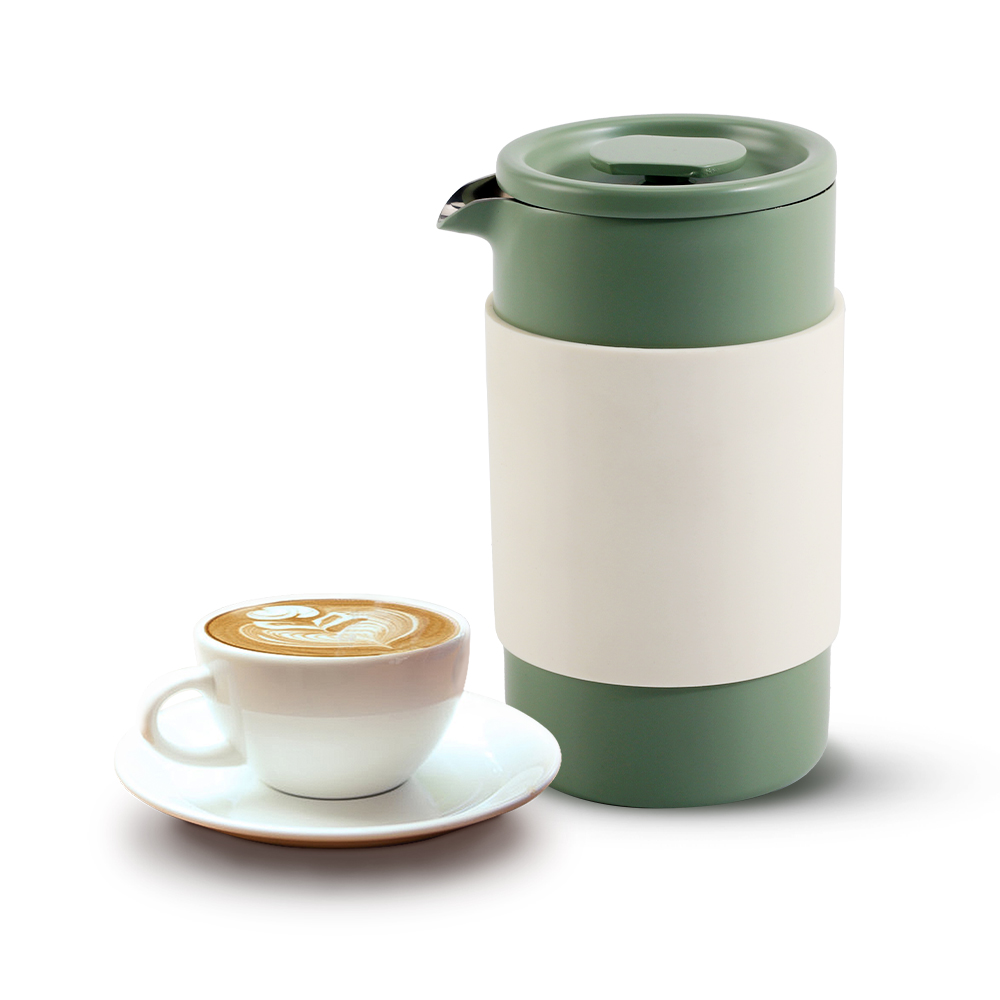 Portable Stainless Steel Coffee Press Green — 5