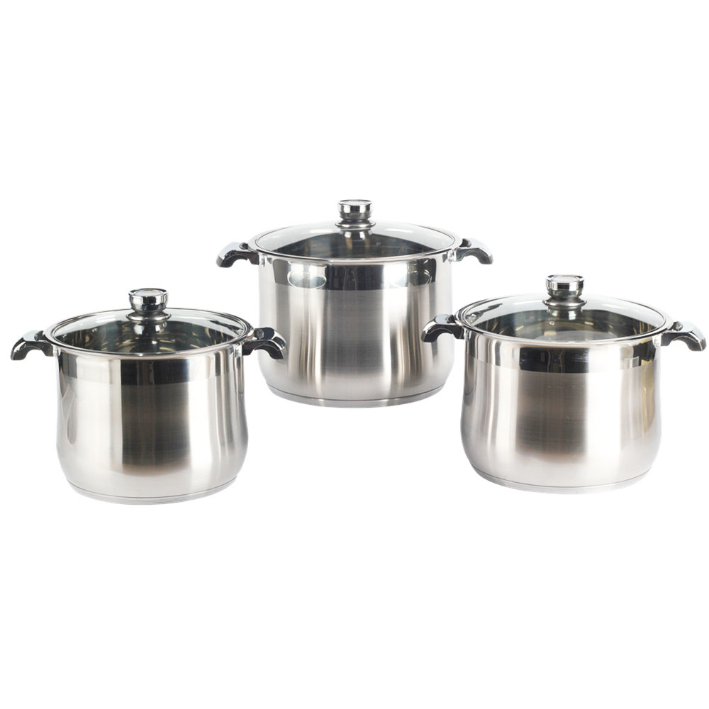 Stainless Steel Stock Pot With Heat Manage Thermometer Knob — product information