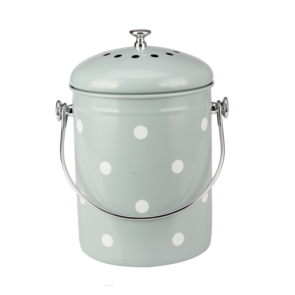 Indoor 1.0 Gallon Stainless Steel Compost Pail — product information