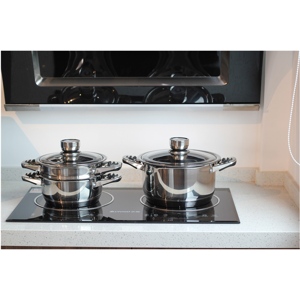 12-Piece Stainless Steel Pots And Pans — product information