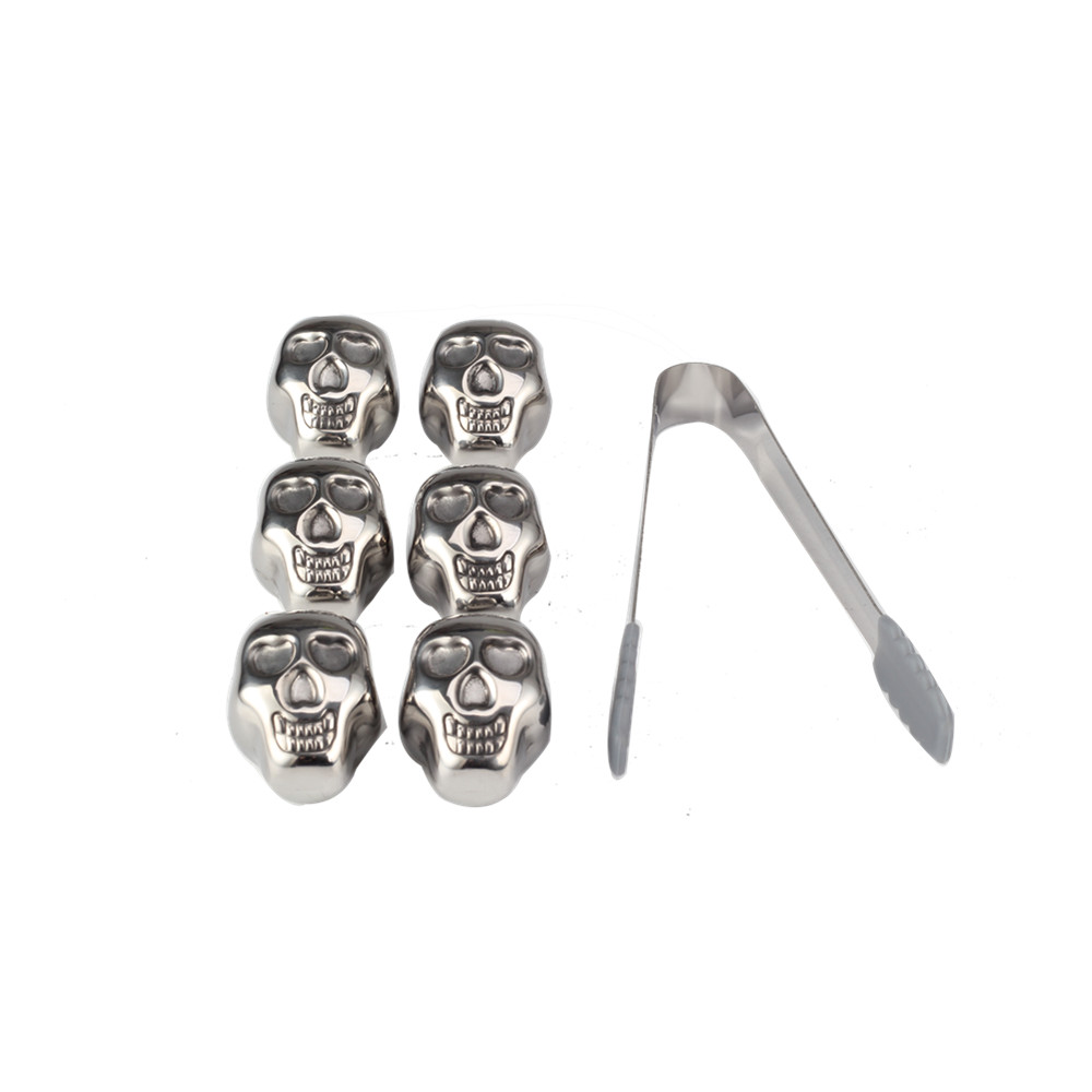 Stainless Steel Skull Ice Cube Whiskey Stone, Whiskey Stones — 2