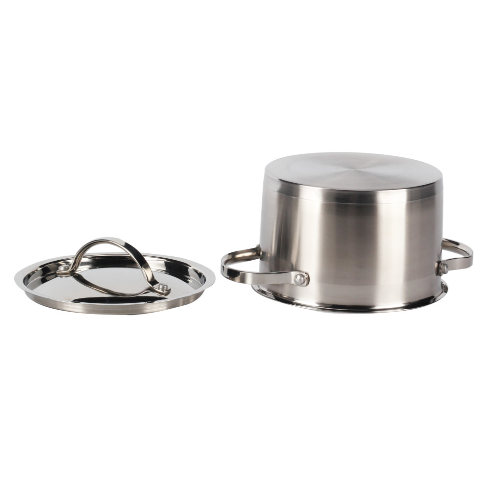 8pcs Stainless Stock Pot With Stainless Steel Lid — product information