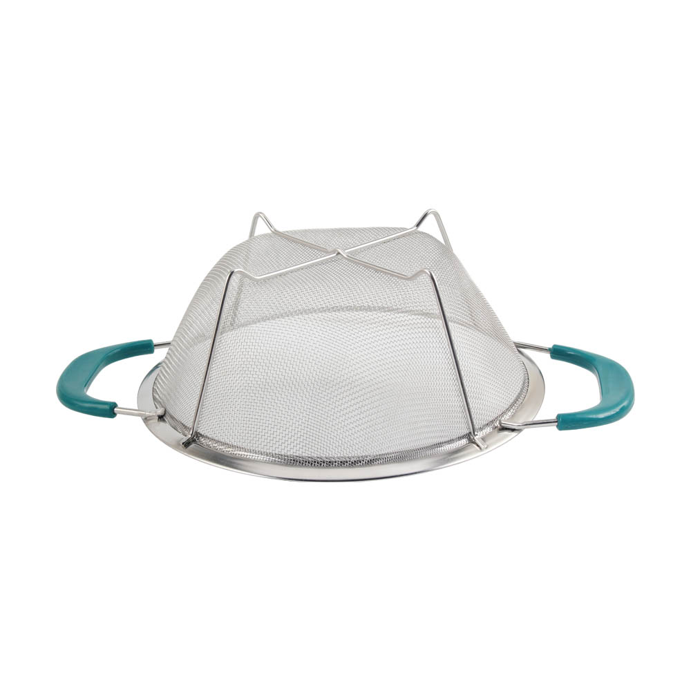 Stainless Steel Colander With Plastic Handle for Kitchen — 6