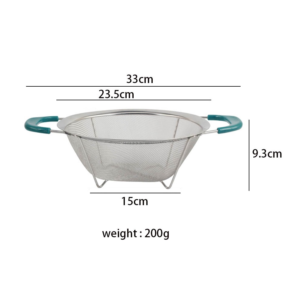 Stainless Steel Colander With Plastic Handle for Kitchen — product information