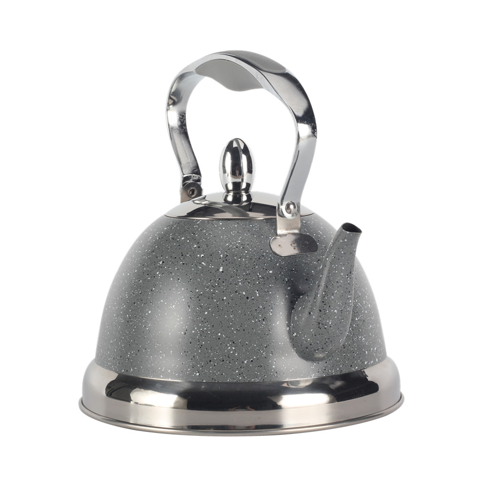 Whistling Kettle With Handle & Whistling Sound Gray — 5