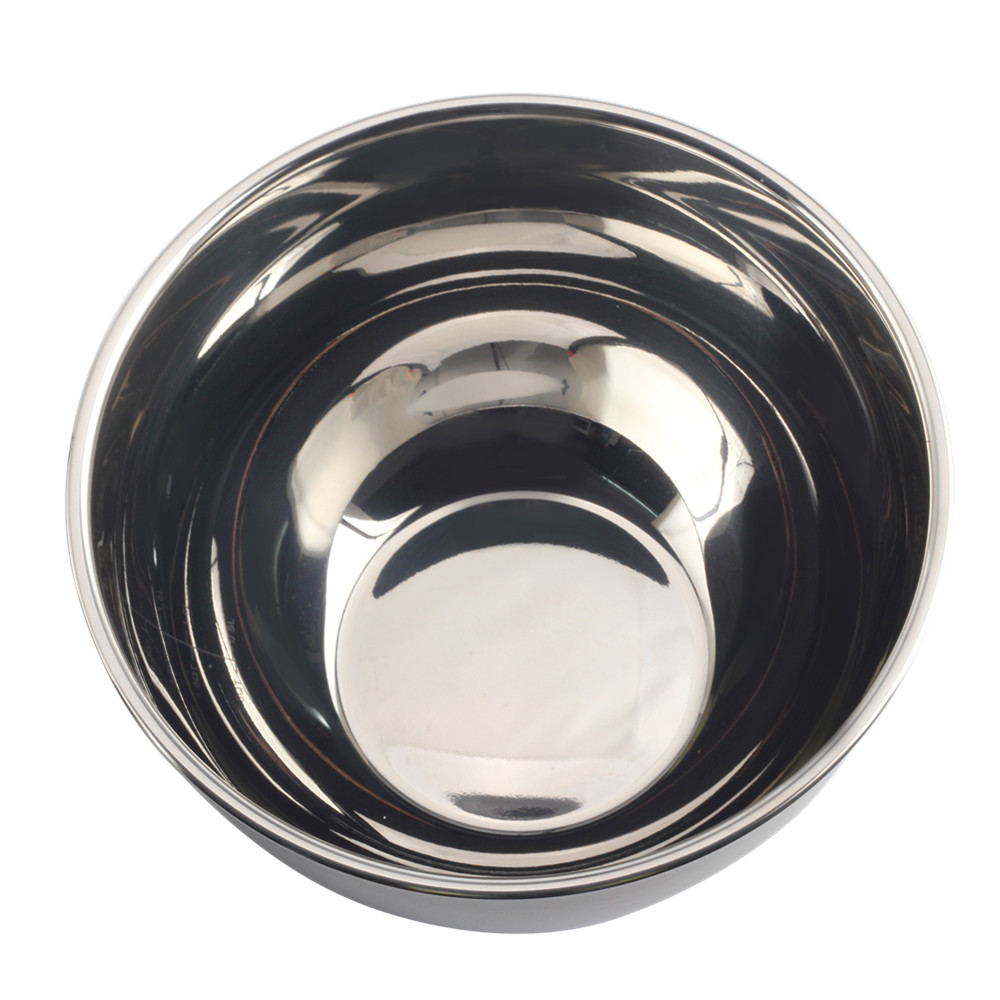 4.5QT Stainless Steel Mixing Bowl with Nonslip Silicone Bottom Metal Kitchen Bowl — 7