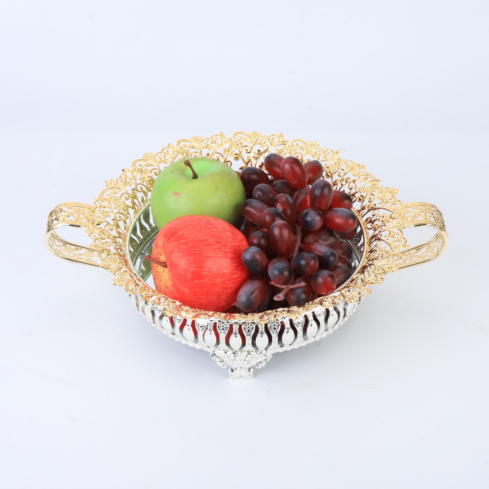 Two Ears Round Sugar Cup Lace Stone Grain Tray Large With Lid — 6