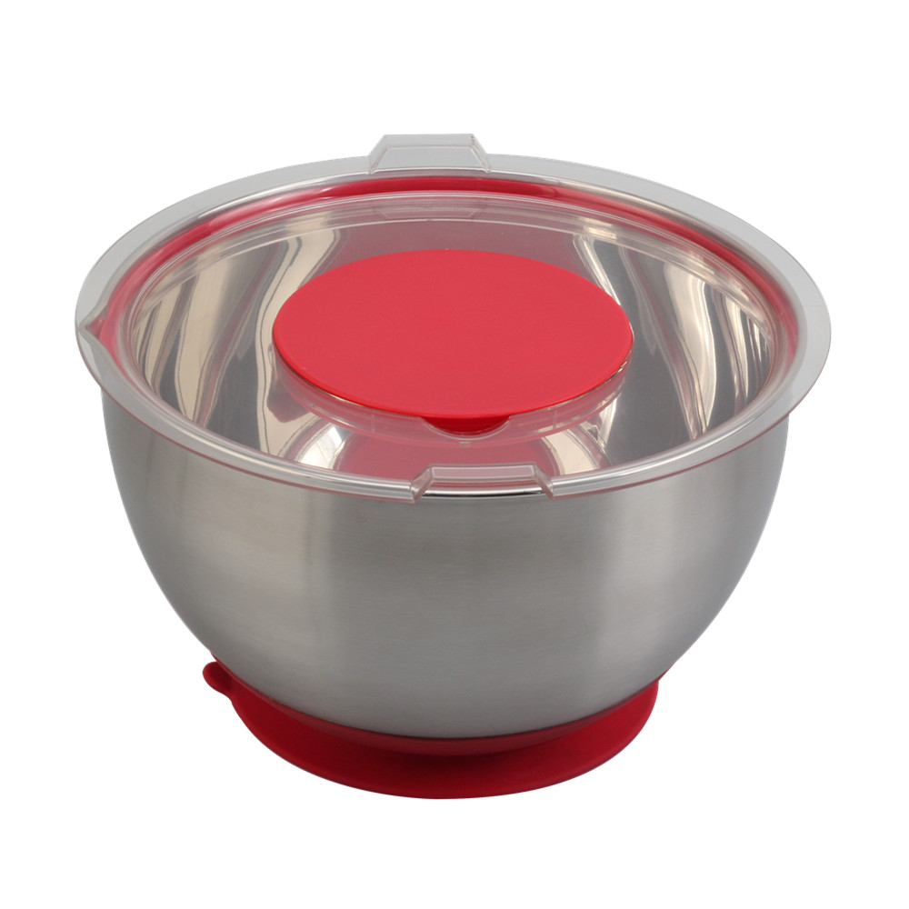 Suction Bottom Bowl, Mixing Bowl With 3pcs Graters — 3
