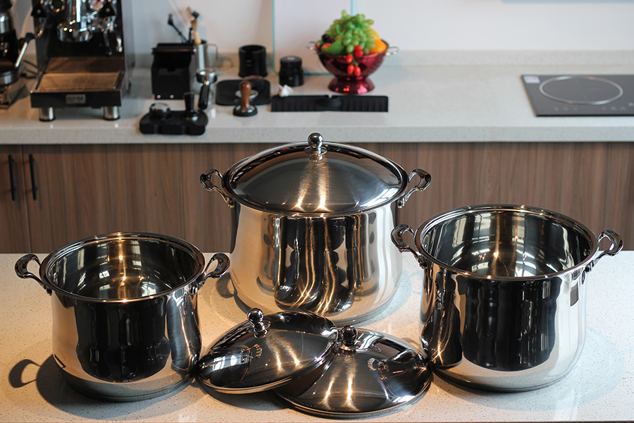 3pcs Stainless Steel Stockpot — product information