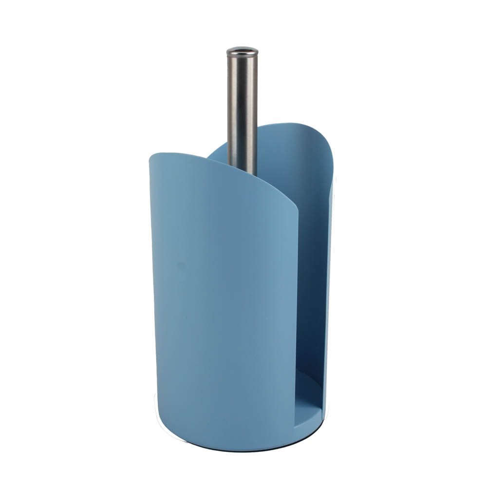 Stainless Steel Paper Towel Holder, Freestanding Holder, Blue Color — 7