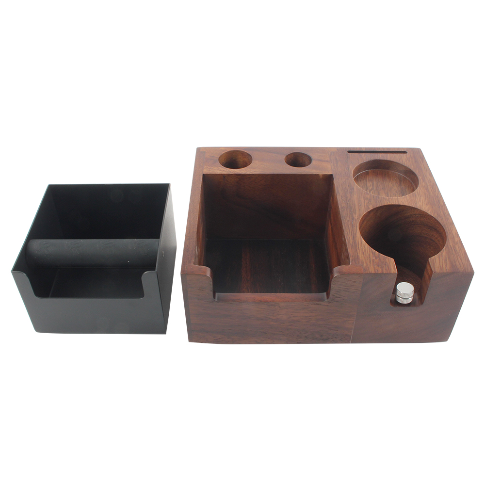 Espresso Tamping Station Knock Box, Espresso Accessories for Coffee Bar — product information
