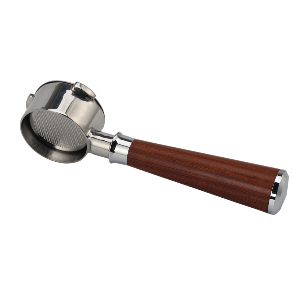 Stainless Steel Portafilter With Wood Handle — 3