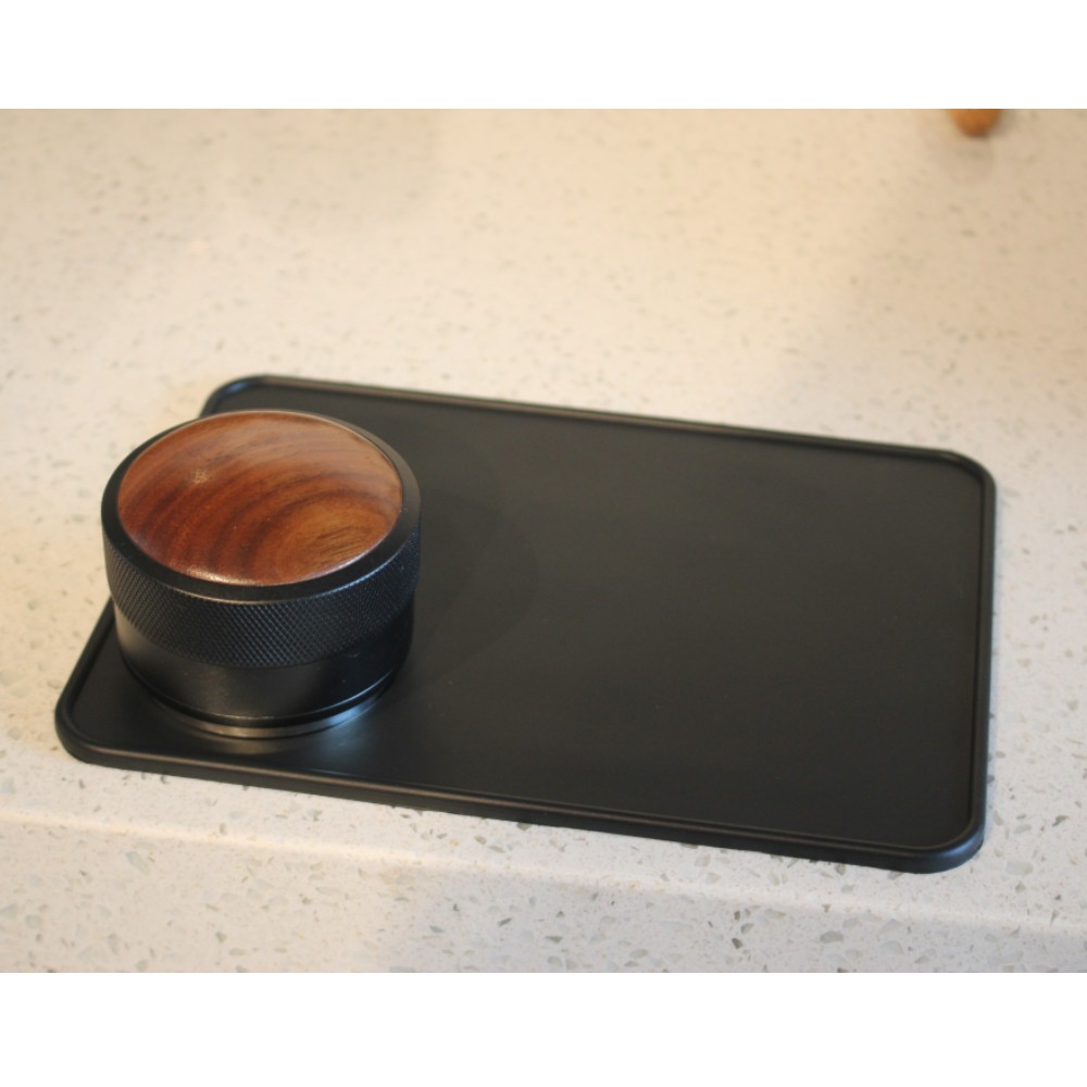 Coffee Espresso Flat Tamping Mat, Black — 4