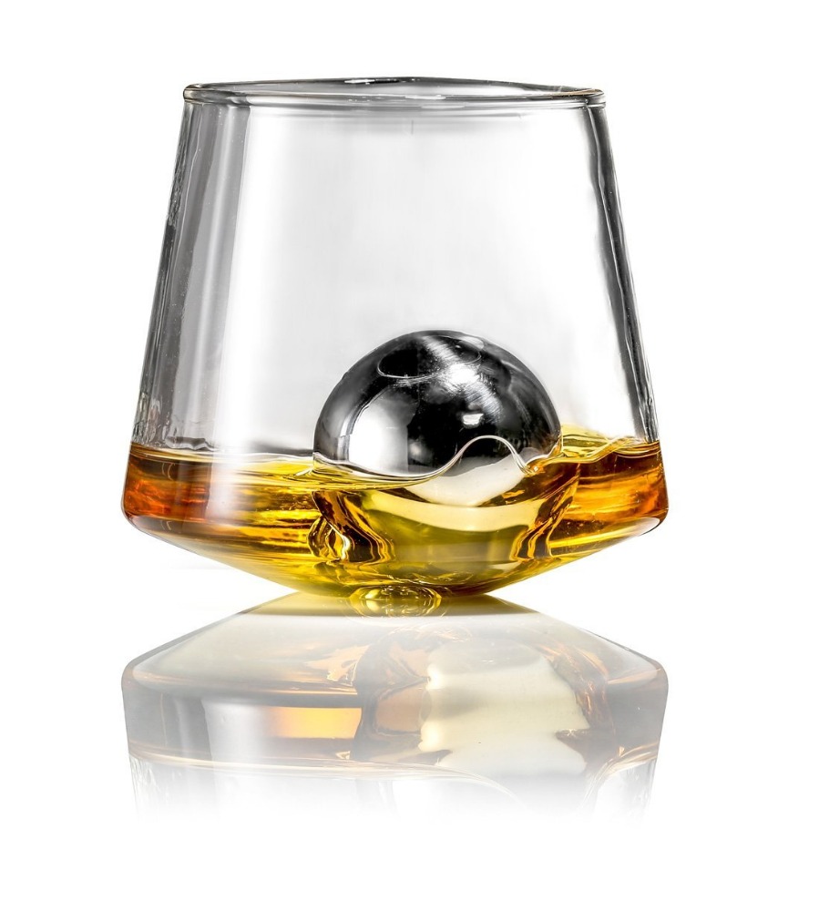 Ball Shape Whiskey Stone, Stainless Steel Ice Cubes With High Cooling — 5